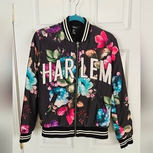 Forever 21 Floral Harlem Bomber Jacket